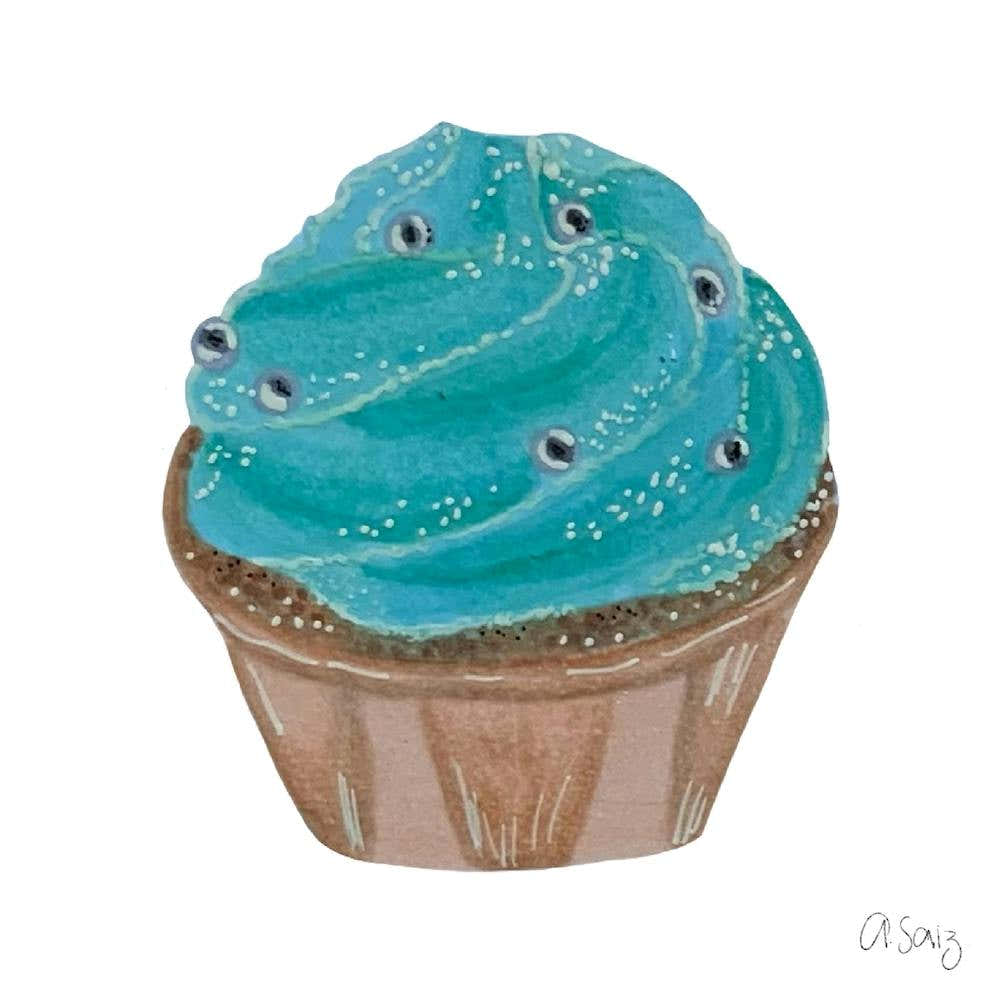 Turquoise Cupcake