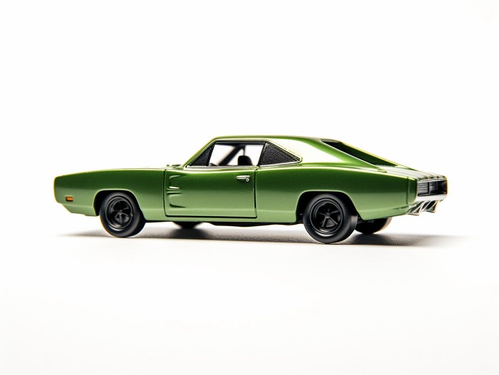 Spielzeugauto 69 Dodge Charger Daytona Grün