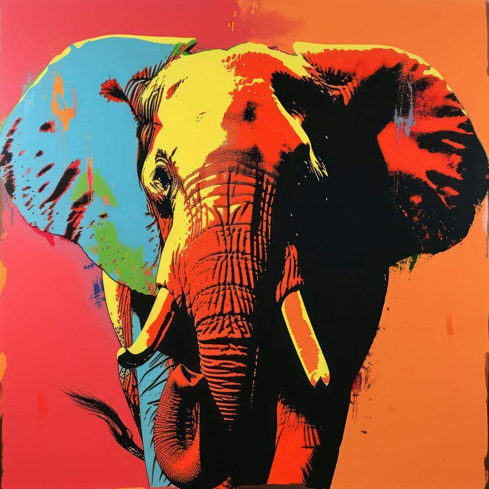 Elephant Pop Art 1