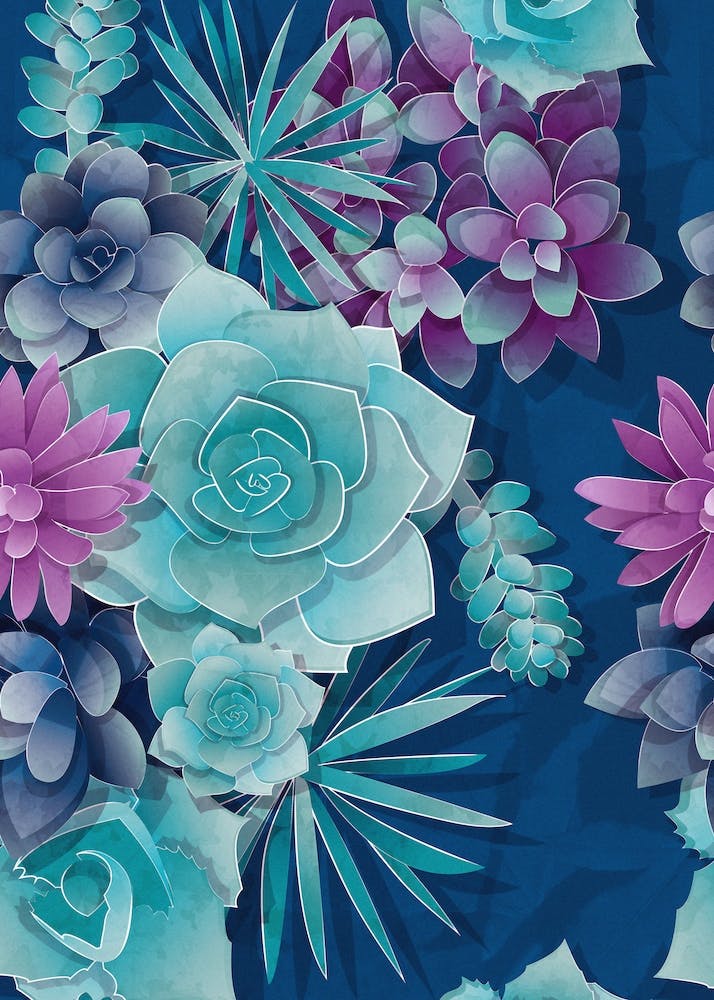 Succulent Love // blue succulents