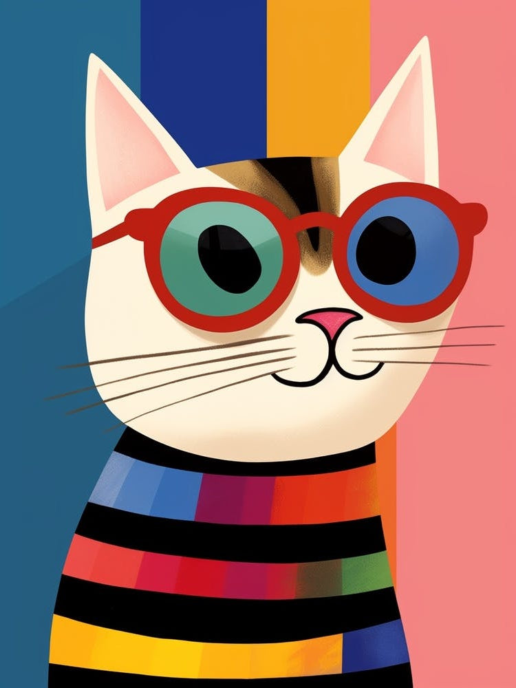 Little Cat 4 Wearing Sunglasses