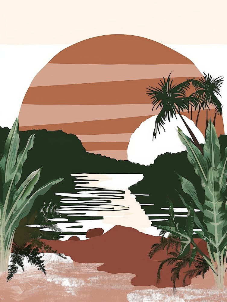 Sunset In The Jungle 1