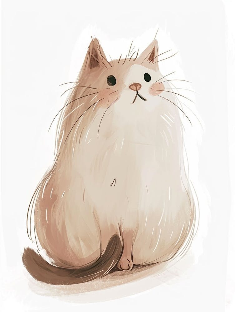 Illustration Clipart de Chat des Forêts Norvégiennes 1