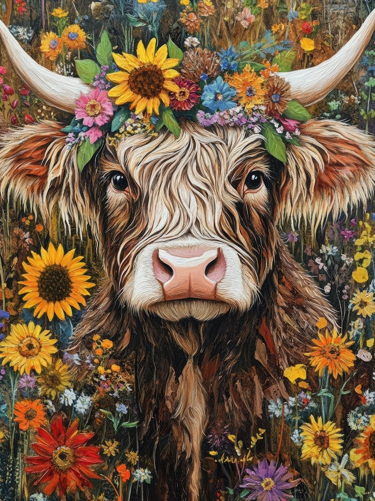 Flower Cow 1
