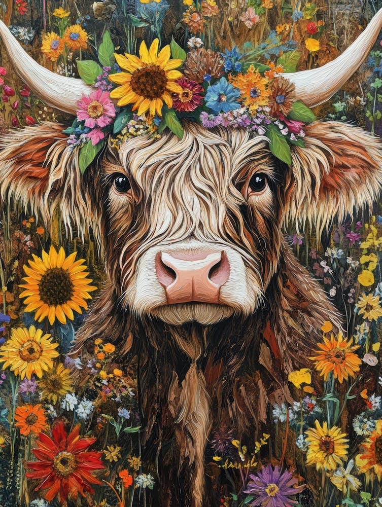 Flower Cow 1