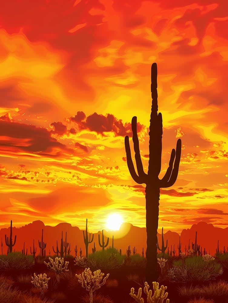 Sunset In The Desert 8