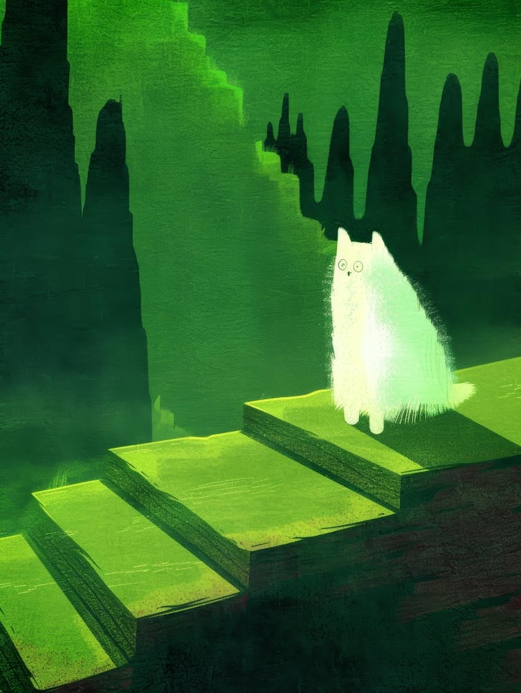 Cat In The Forest