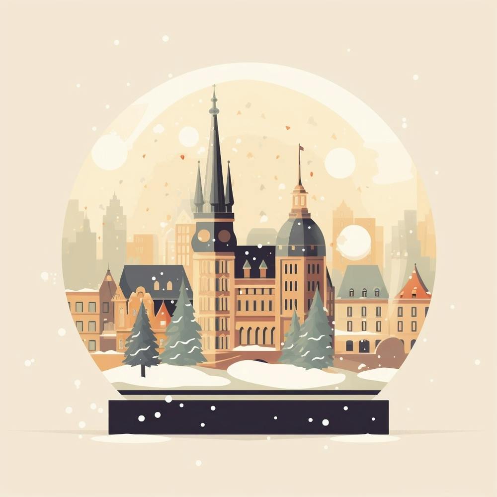 Cologne France 2 Snowglobe