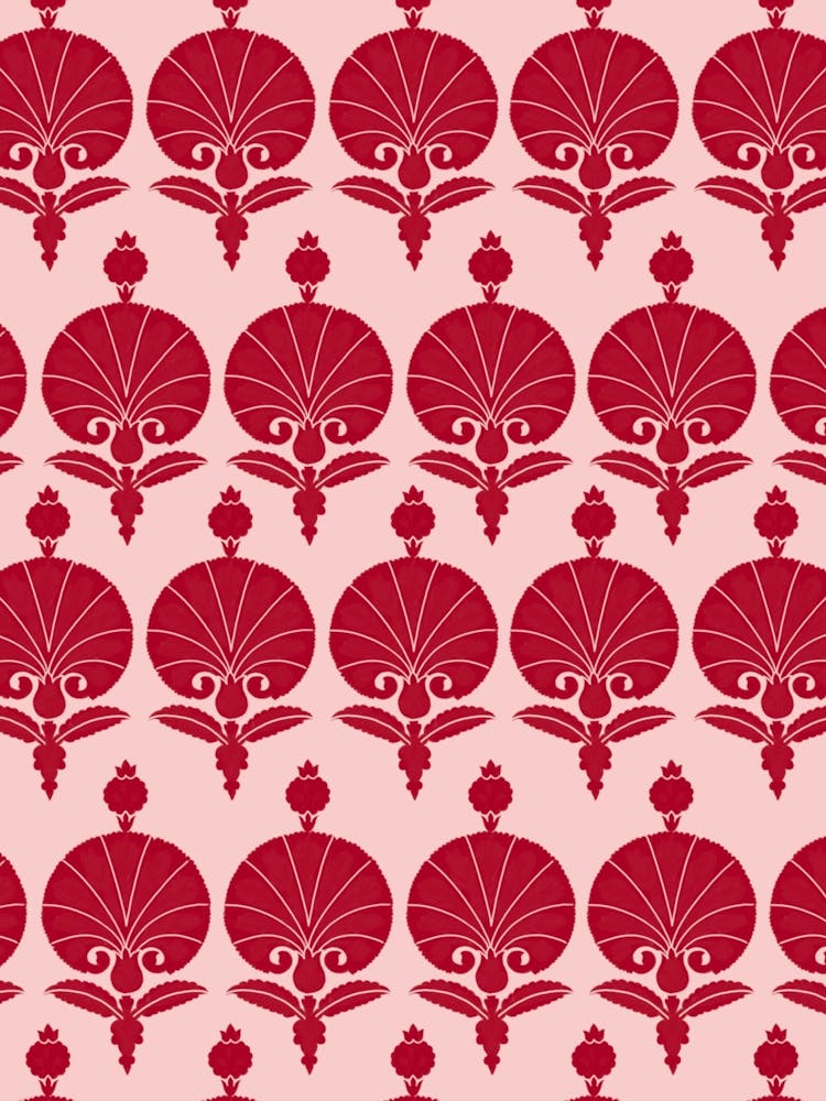 Red Floral Pattern