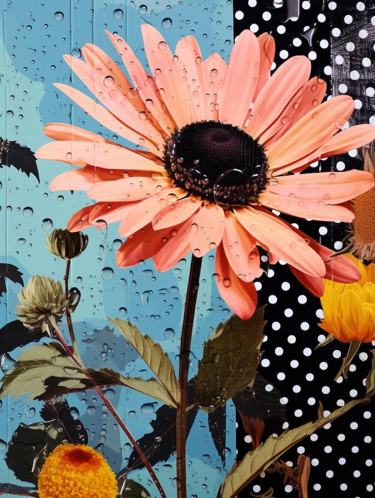 Surreal Florals Oxeye Daisy 1 Flower Painting