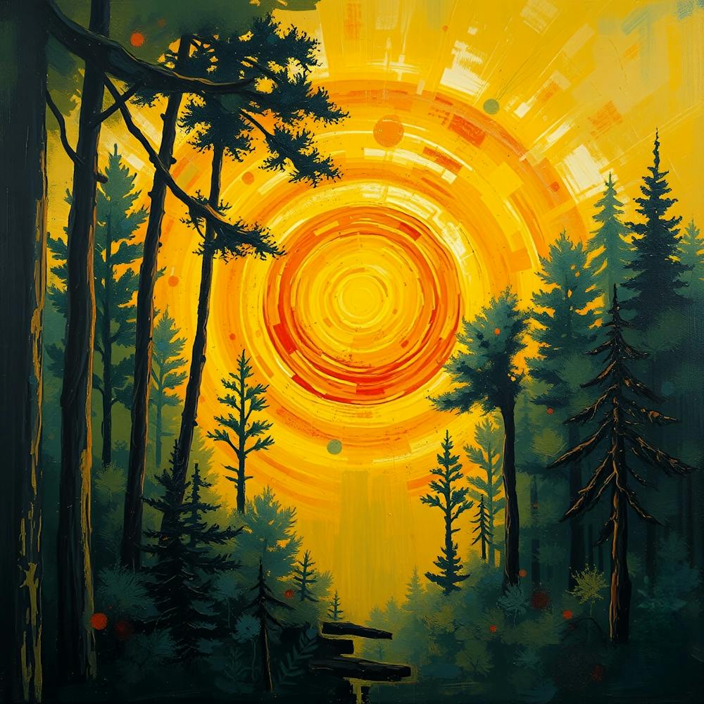 Sunset In The Forest 10