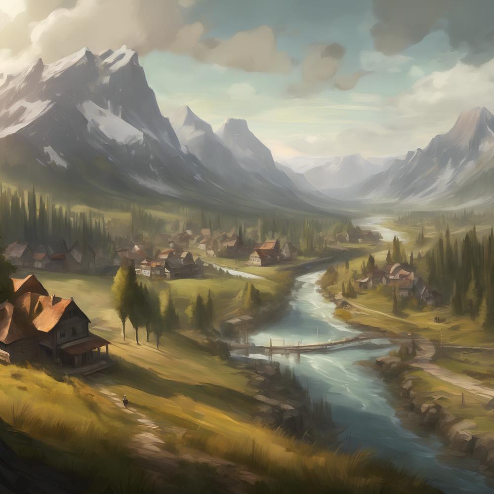 Village In The Mountains