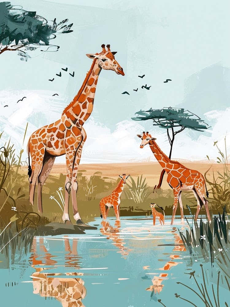 Giraffes In The Wild 1