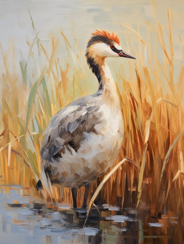 Bird Painting Grebe 2