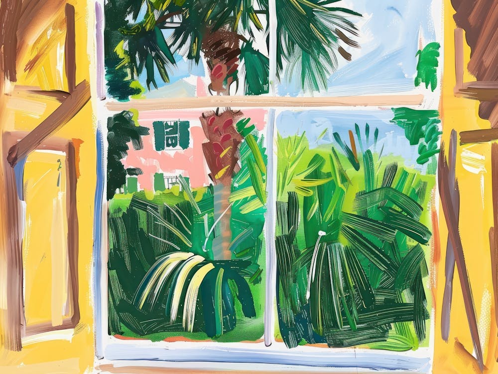 Charleston From The Window View Painting 1