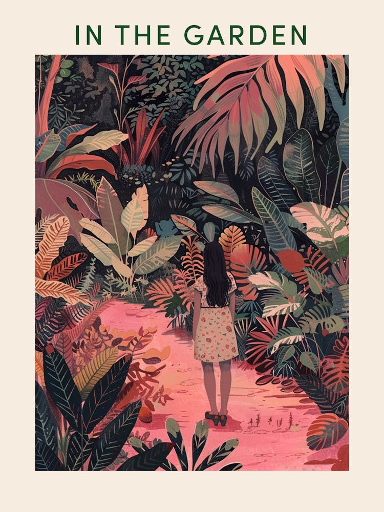 In The Garden Poster Pink 3