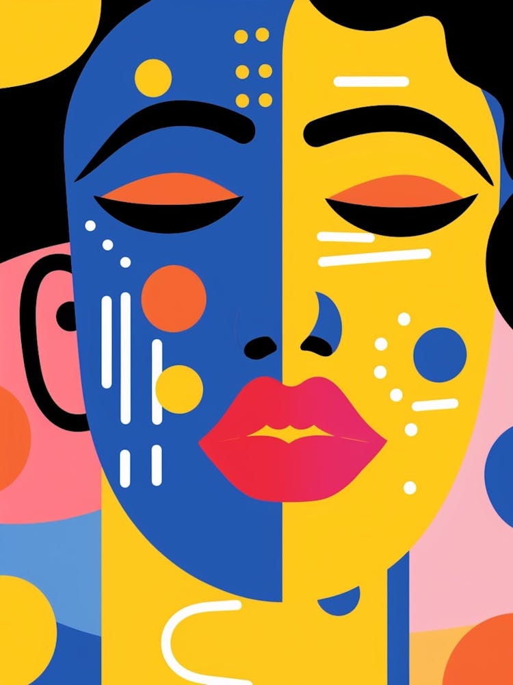 Geometric Digital Line Illustration 5