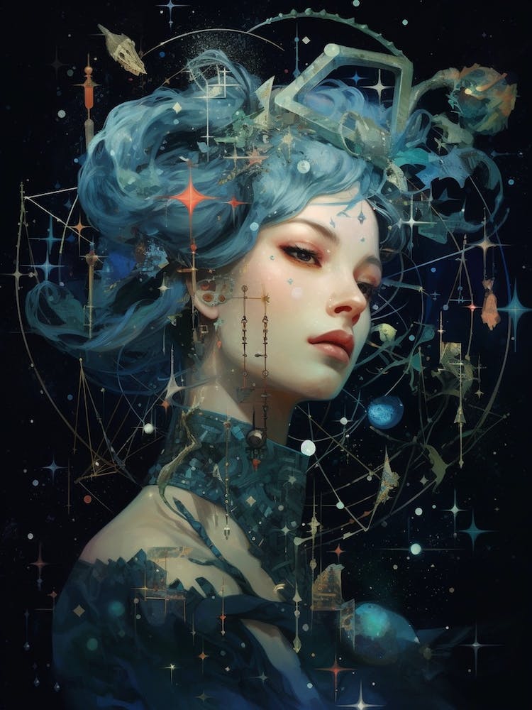 Whimsical Lady Universe Celestial 2