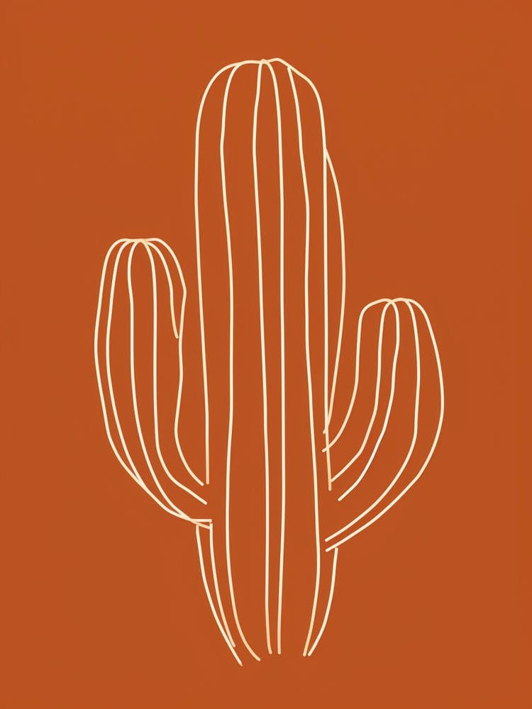 Cactus Line Drawing Golden Barrel Cactus 2