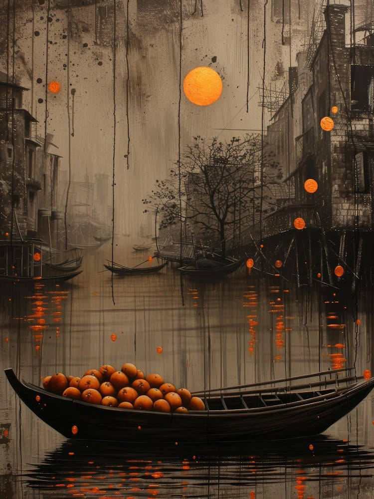 Oranges In A Boat
