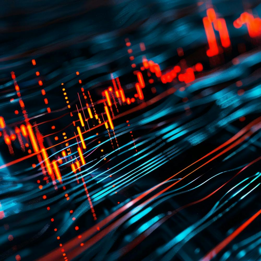Abstract Image Of A Stock Chart