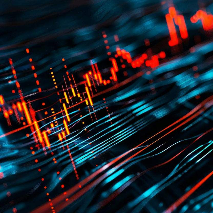 Abstract Image Of A Stock Chart