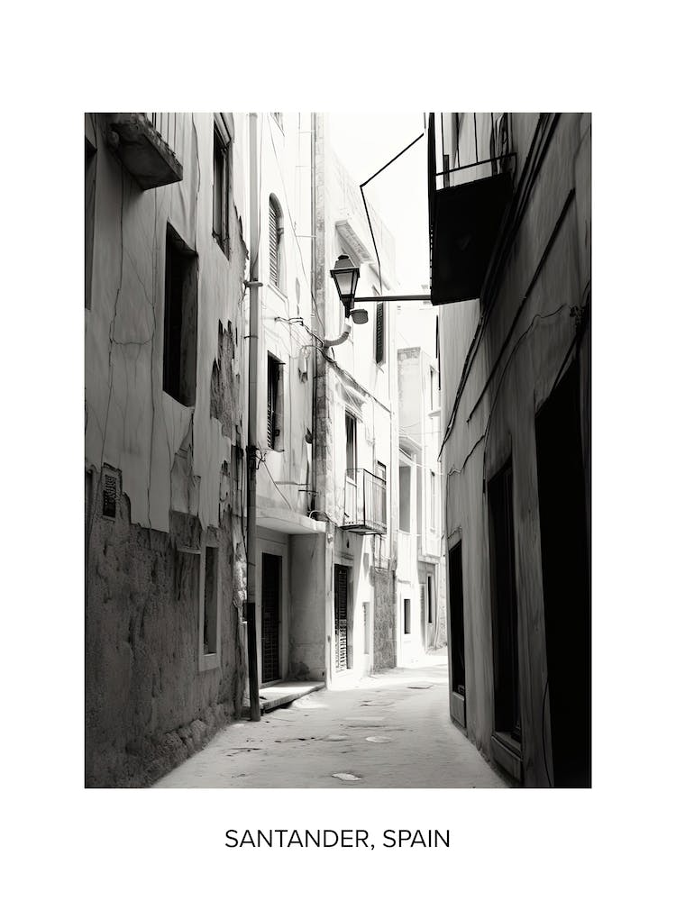 Poster Of Split, Croatia, Photography In Black And White 2