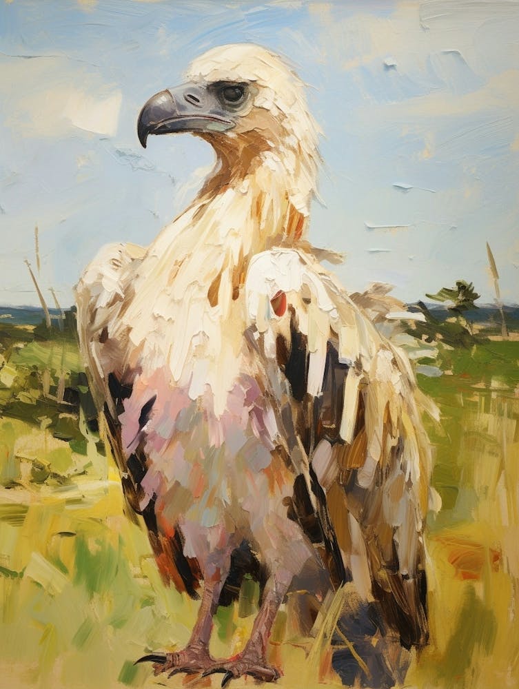 Vogelgemälde Geier 4