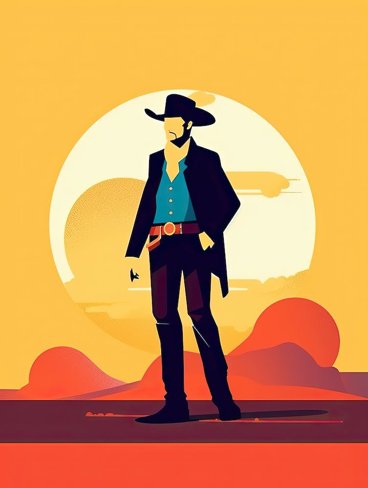 Cowboy In The Desert