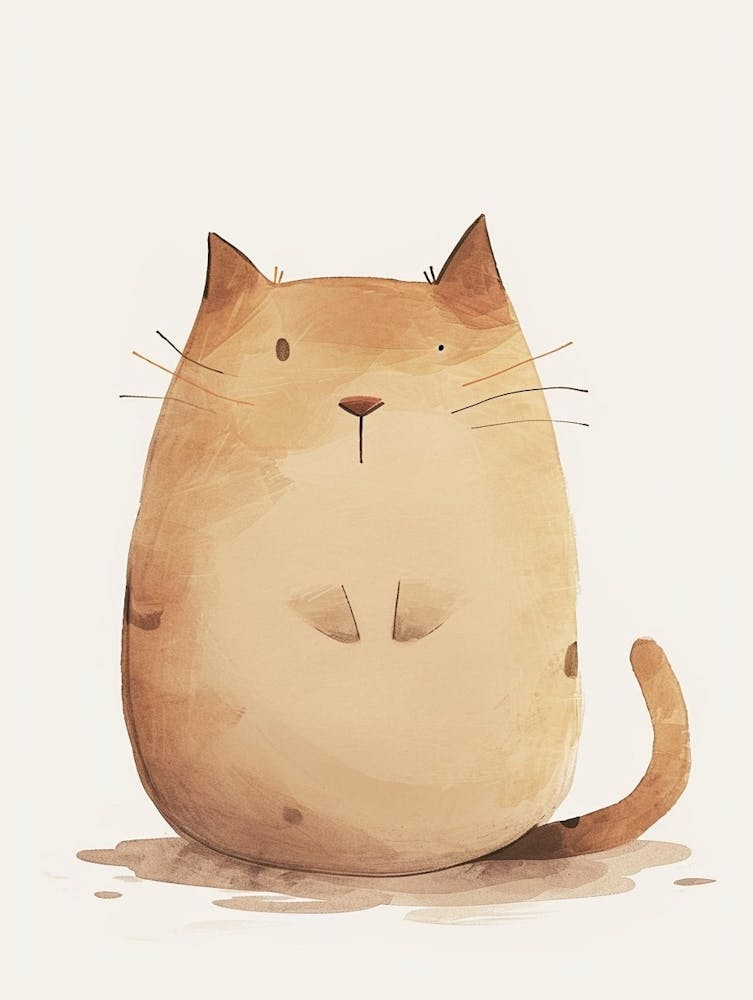 Munchkin-Katze Clipart-Illustration 2