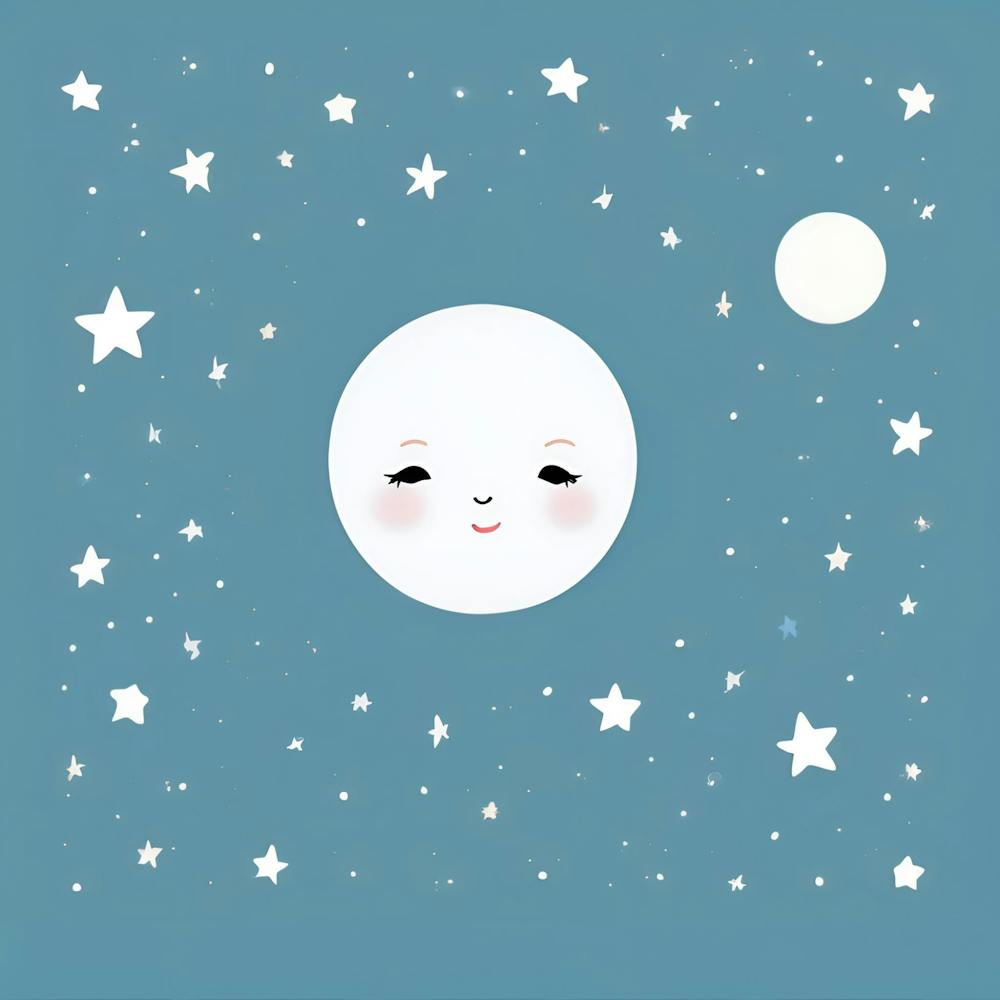 Sweet Moon and Stars Baby Nuersery
