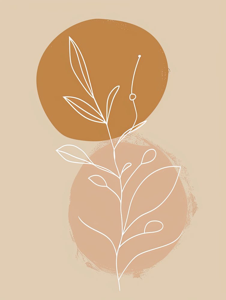 Nuremberg Botanical Garden Boho Line Art