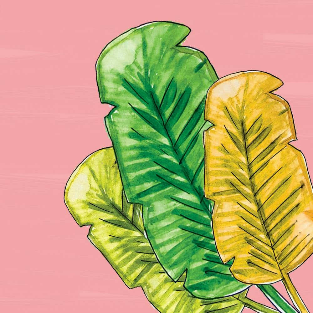 Watercolor Tropical Leaves