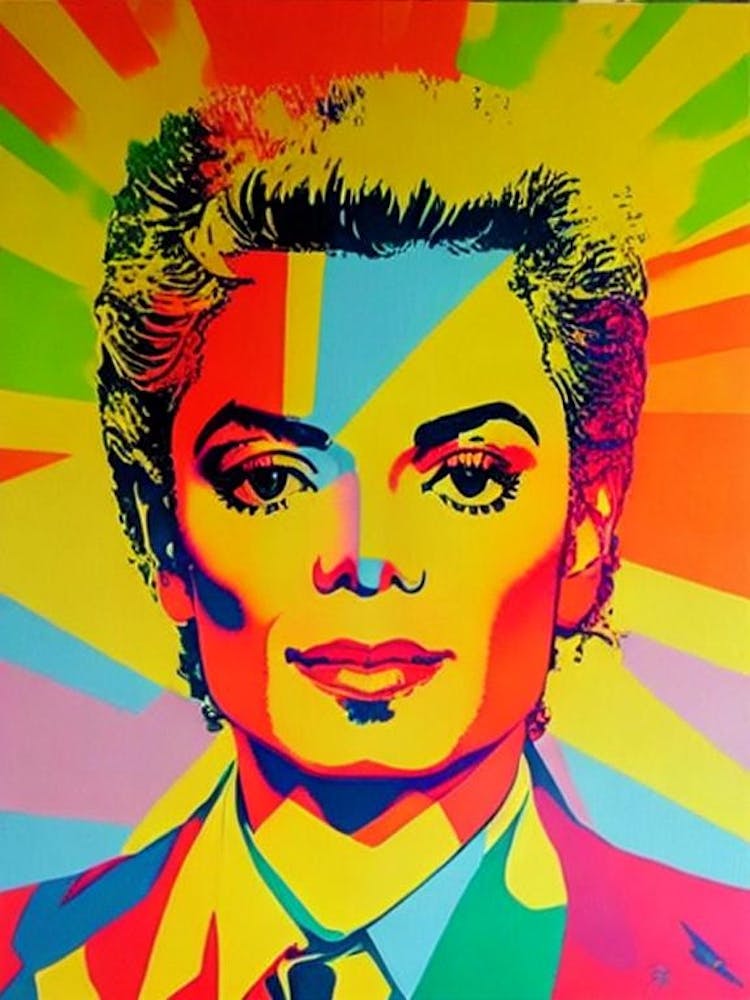 Michael Jackson 1 Colourful Pop Art