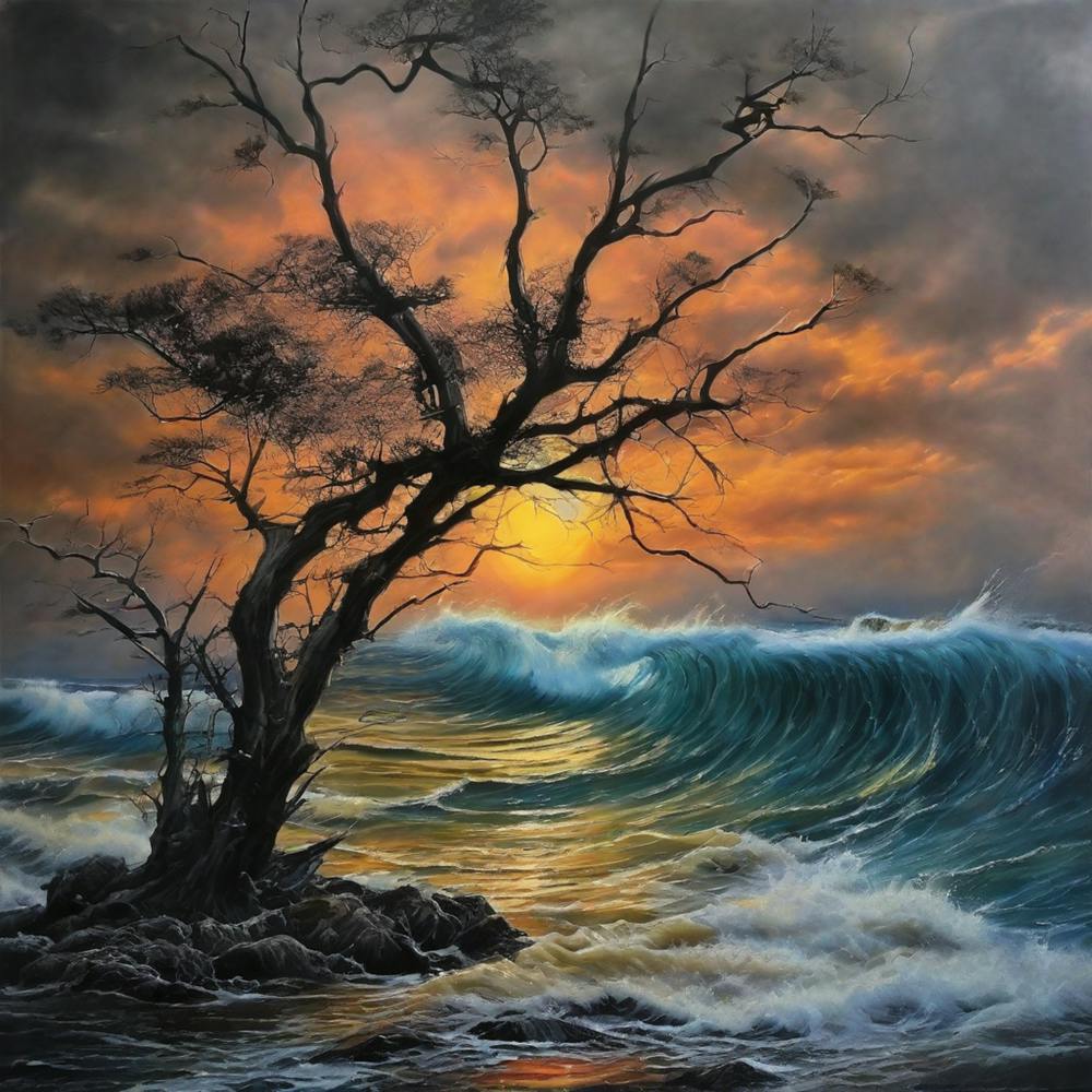 Tree At Sunset