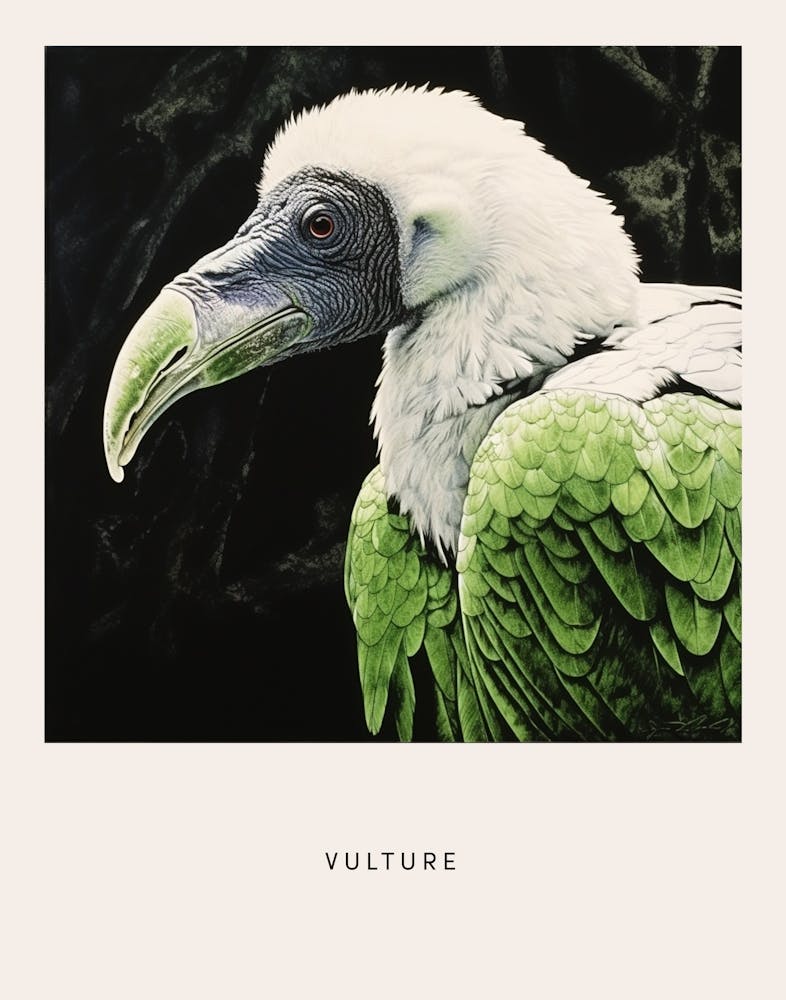 Ohara Koson Inspired Bird Painting Vulture 2 Poster