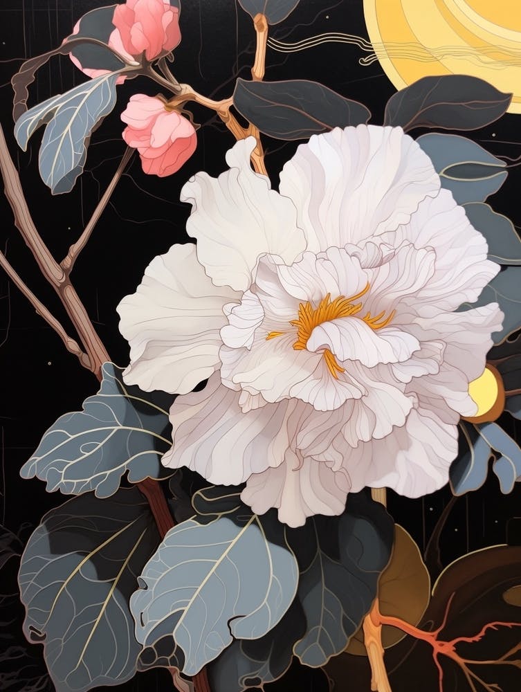 Flower Illustration Camellia 2