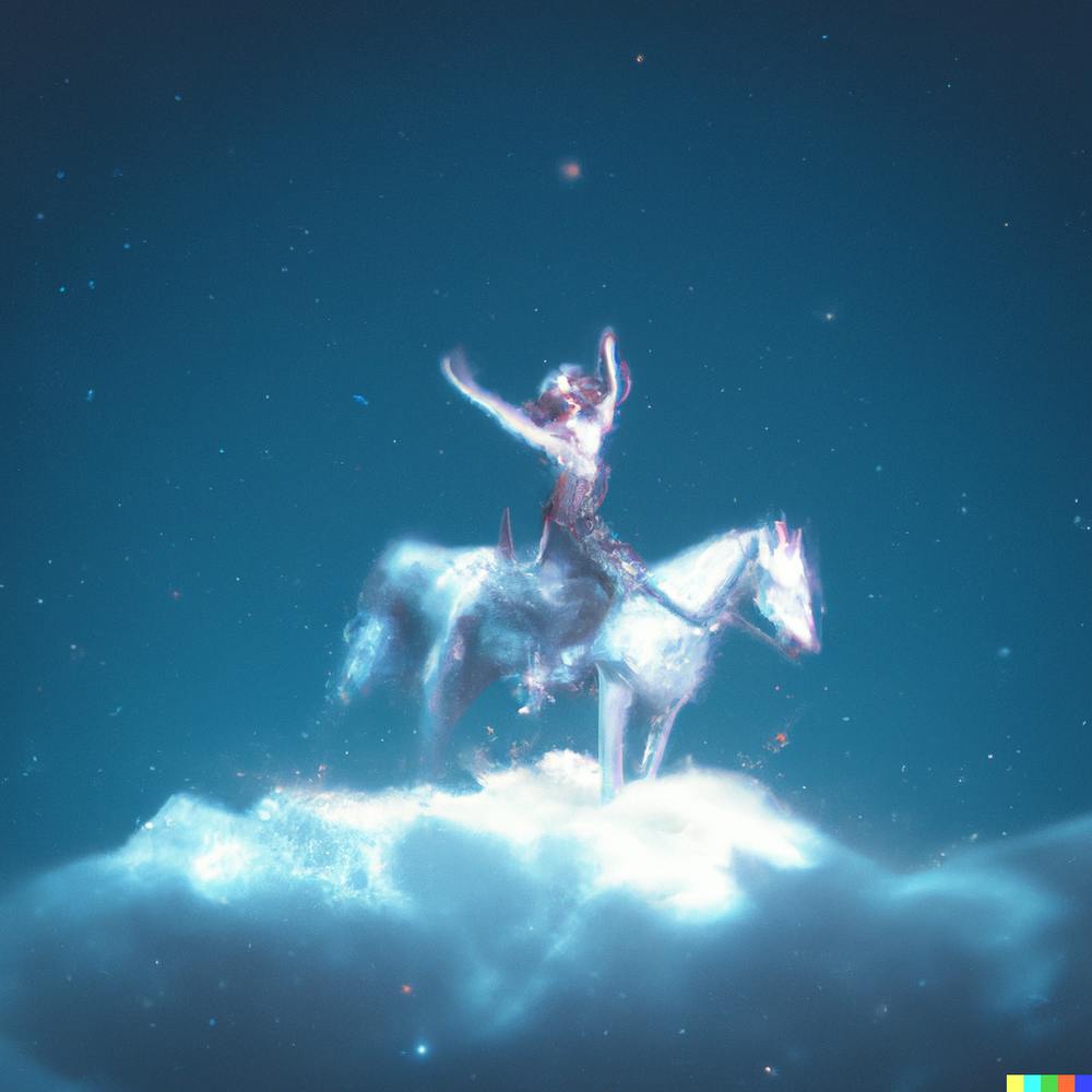 Ai Digital Art | Born Free - Midnight Cloud | Wilfredo x DALL-E