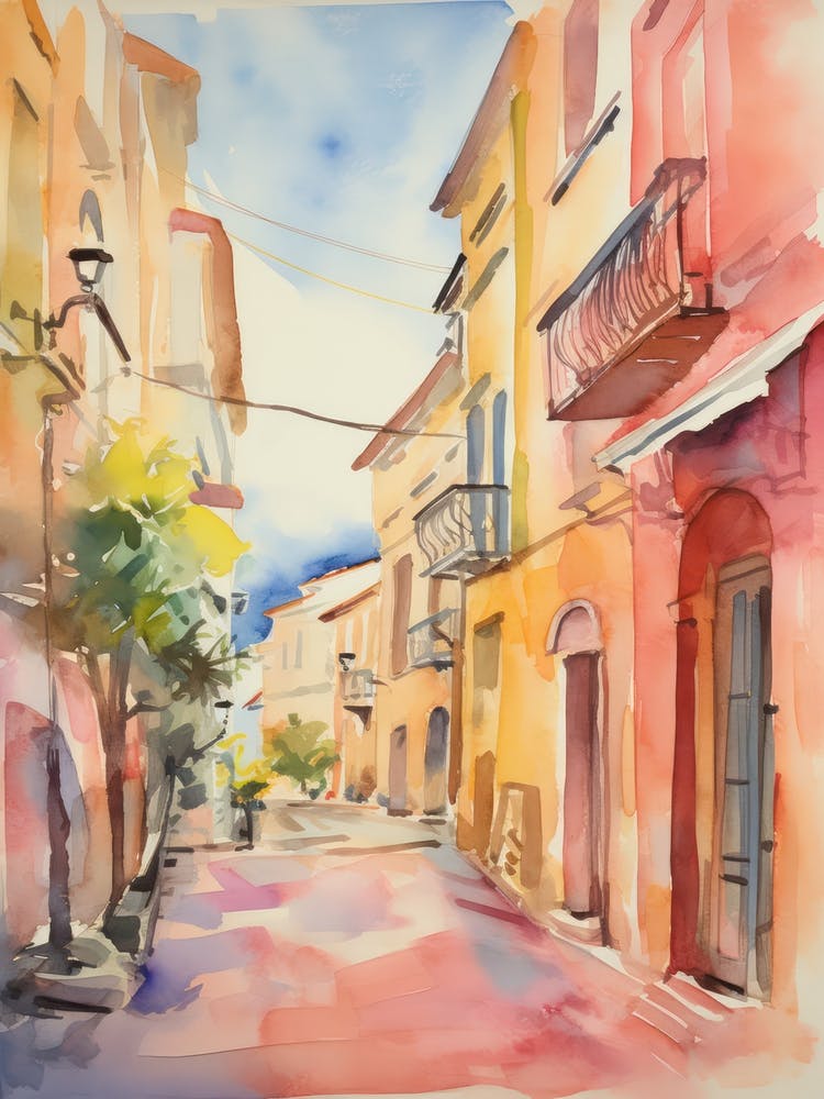 Reggio Calabria, Italy Watercolour Streets 2