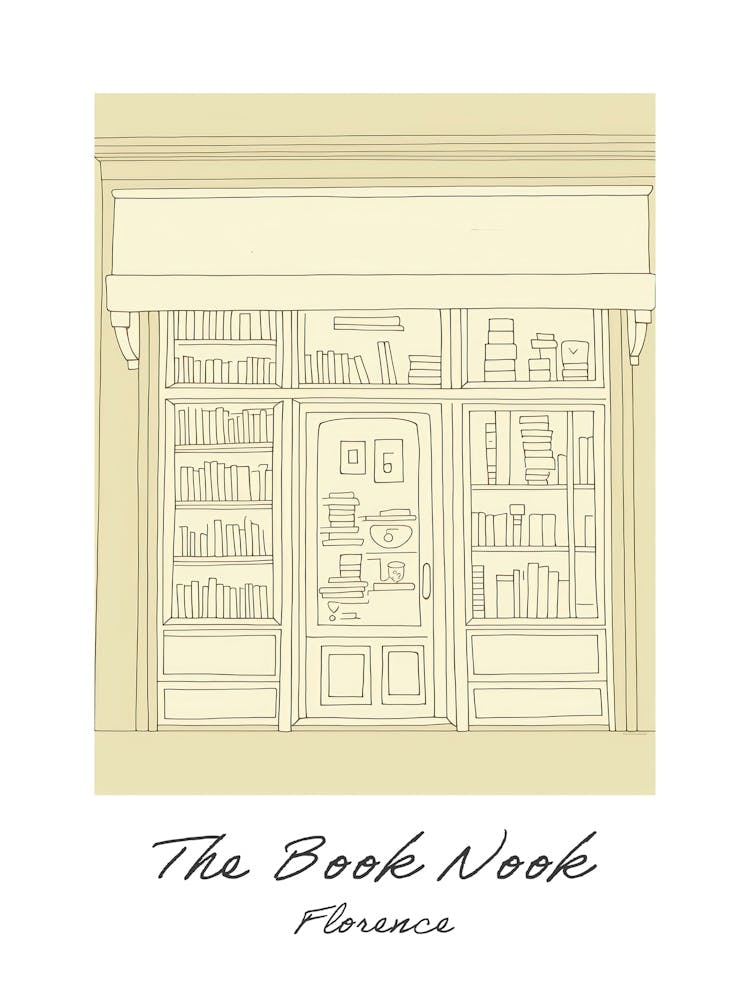 Florence The Book Nook Pastel Colours 4 Poster
