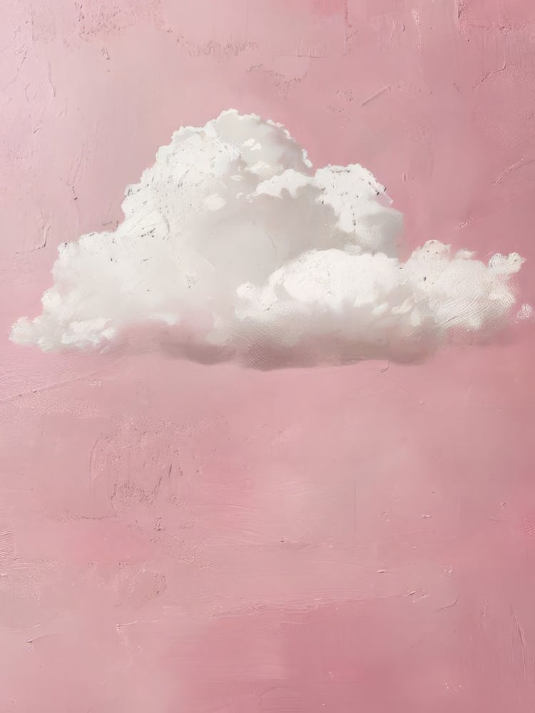 Cloud Print Moody Cloud Painting Pink Wall Art Pink Pastel Wall Art Minimalist Wall Art Maximalist Decor Renaissance Printable Wall Art(1)