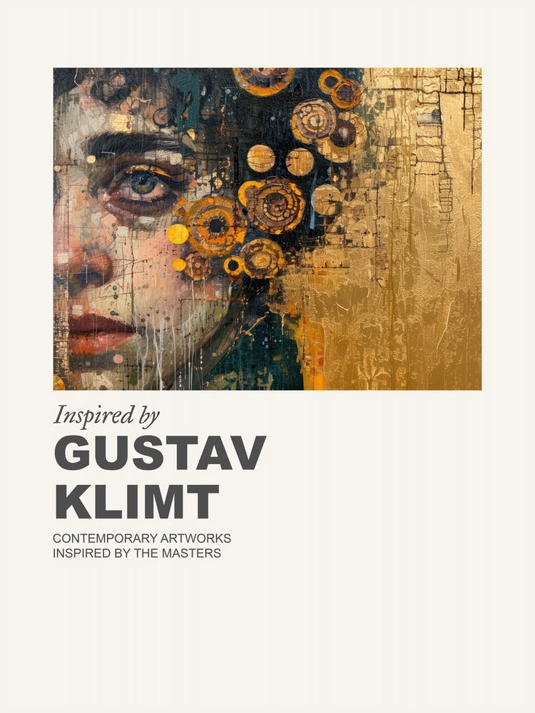 Museumsposter Inspiriert von Gustav Klimt 2