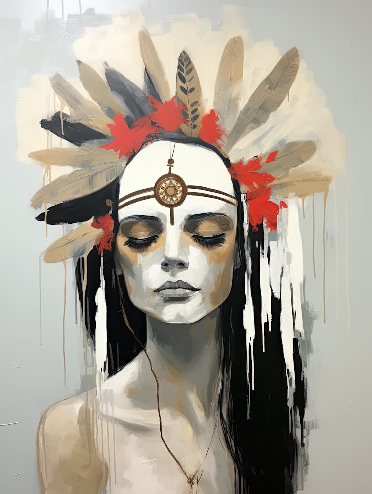 Sacred Fireside, Boho Art Style