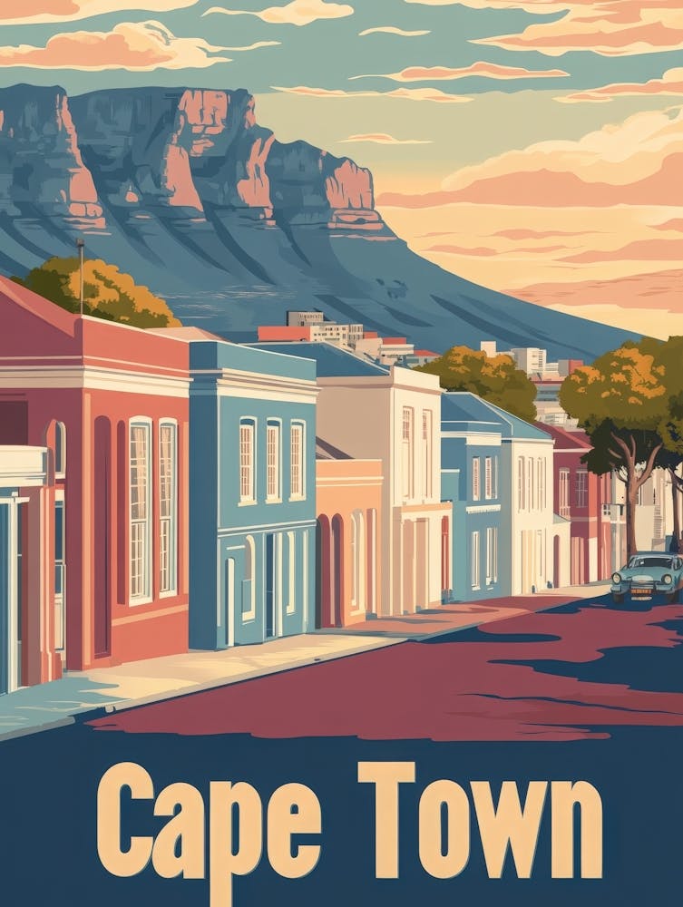 Aihrgdesign A Classic 1960s Travel Poster For Cape Town 1