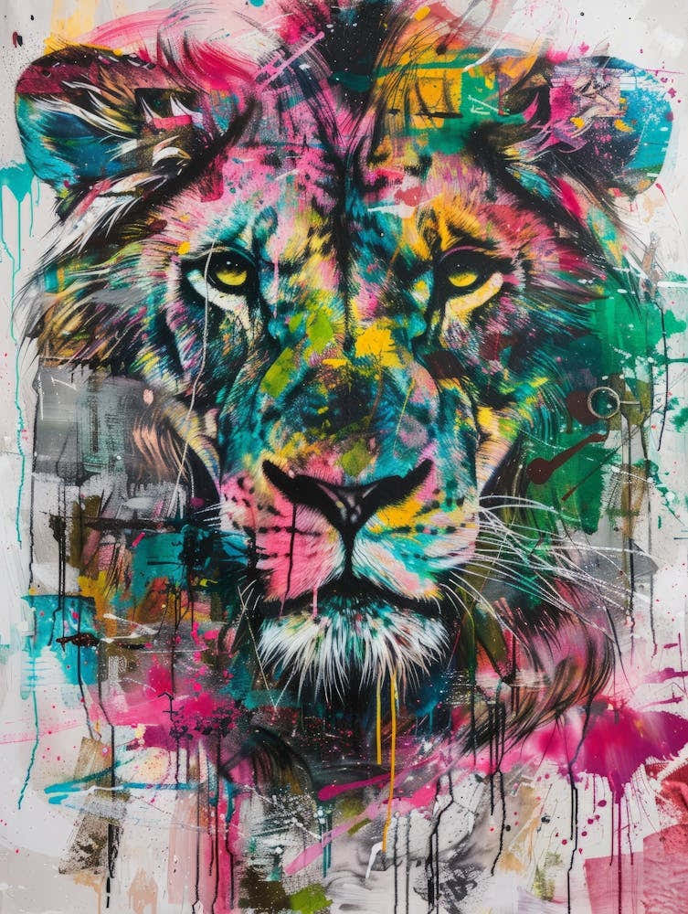 Colorful Lion