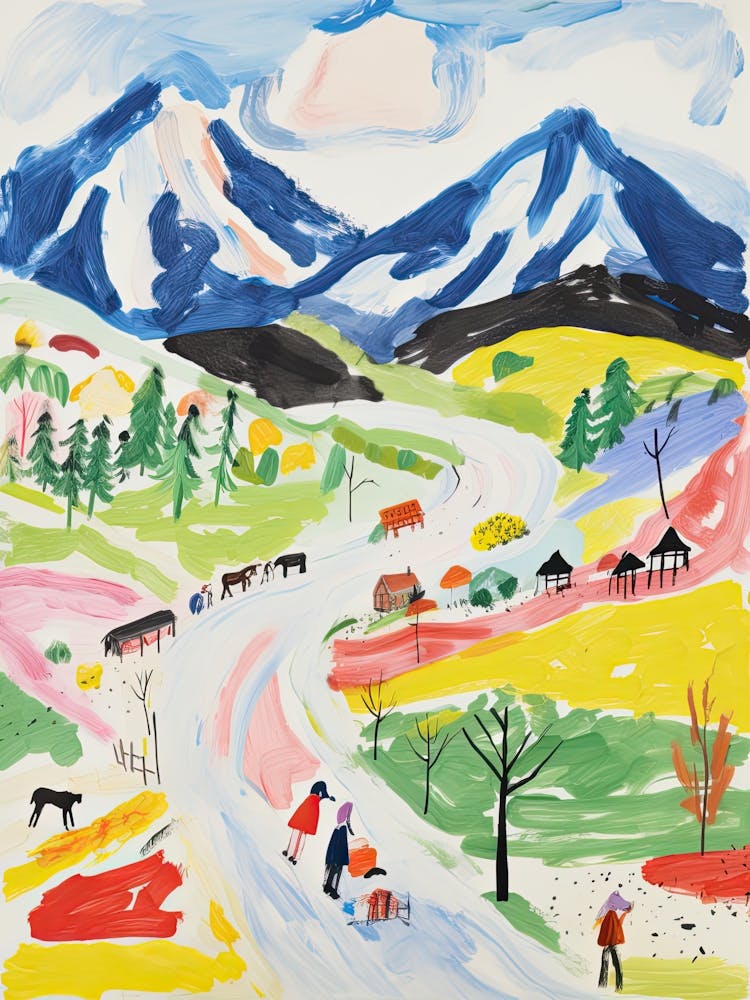 Amangani   Jackson Hole, Wyoming   Resort Storybook Illustration 4