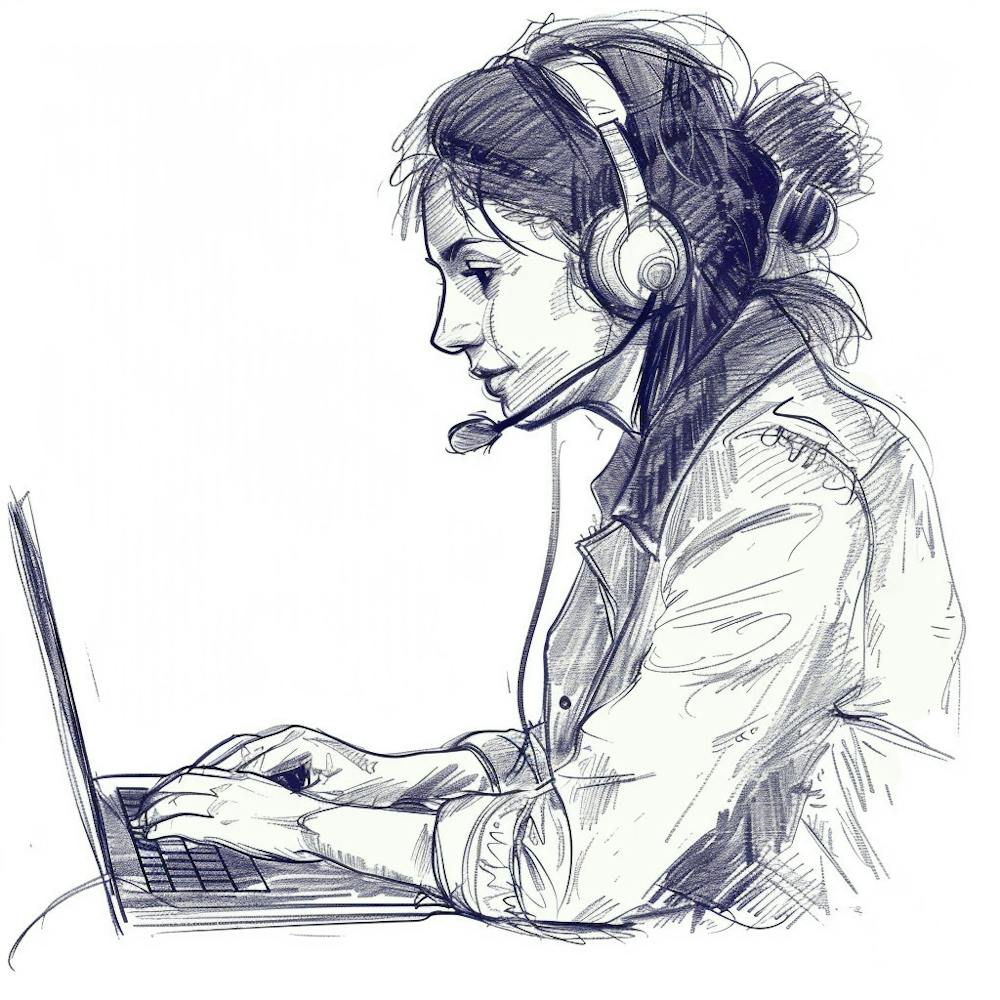 Call Center Worker 2