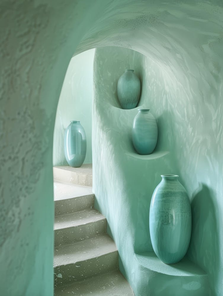 Vases In A Cave