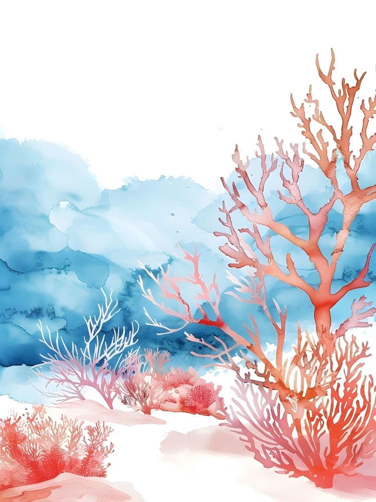 Watercolor Coral Reef