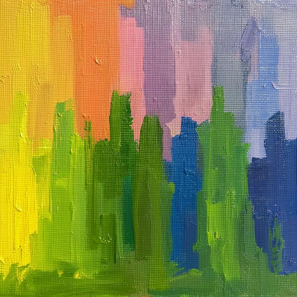 Rainbow Cityscape
